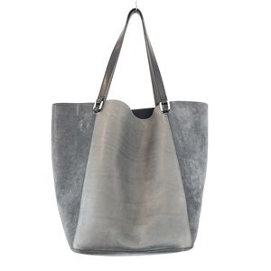 Anthropologie Margot tote bag - Gray Leather/suede leather